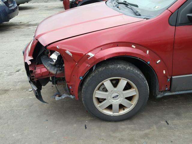 1FMZK01145GA08363 - 2005 FORD FREESTYLE RED photo 9