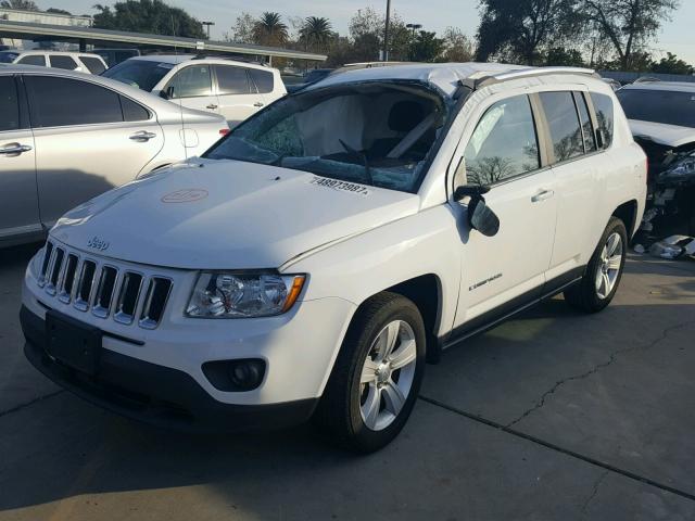 1C4NJCEB4CD651661 - 2012 JEEP COMPASS LA WHITE photo 2