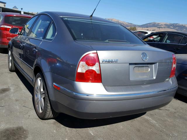 WVWAD63B25P005854 - 2005 VOLKSWAGEN PASSAT GLS GRAY photo 3