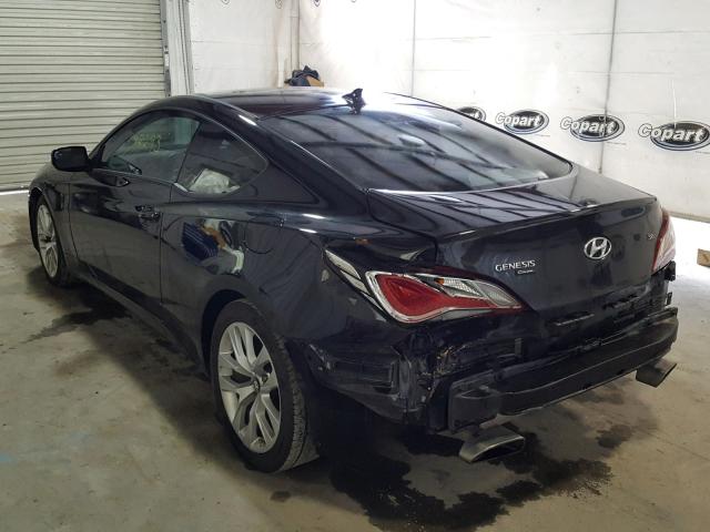 KMHHU6KJ8DU101653 - 2013 HYUNDAI GENESIS CO BLACK photo 3