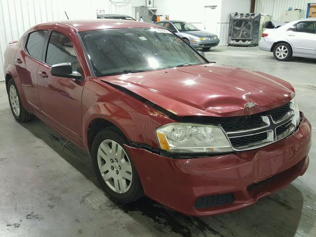 1B3BD4FB6BN540733 - 2011 DODGE AVENGER EX RED photo 1