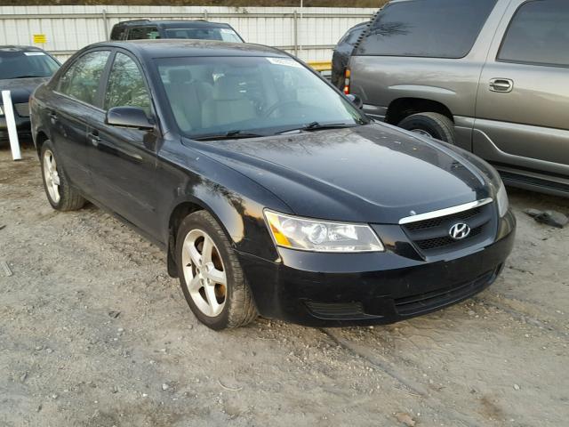 5NPET46F38H340323 - 2008 HYUNDAI SONATA GLS BLACK photo 1