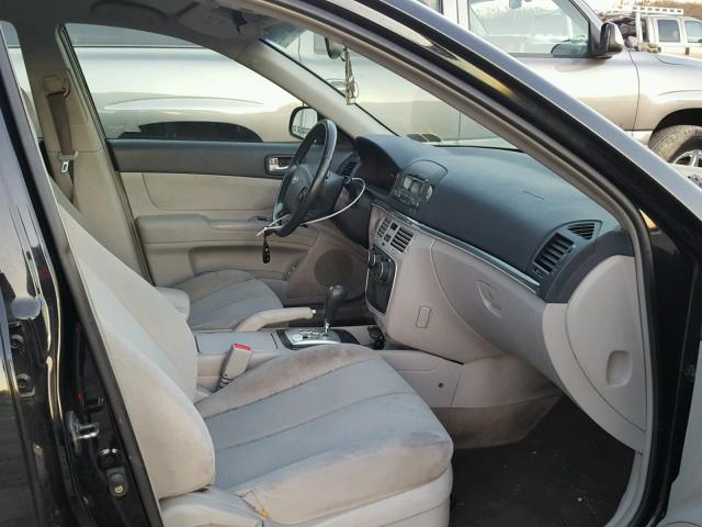 5NPET46F38H340323 - 2008 HYUNDAI SONATA GLS BLACK photo 5