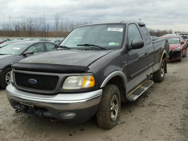 2FTRX18L83CA74609 - 2003 FORD F150 GRAY photo 2