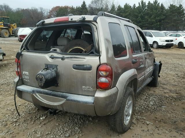 1J4GL58K55W719753 - 2005 JEEP LIBERTY LI GRAY photo 4