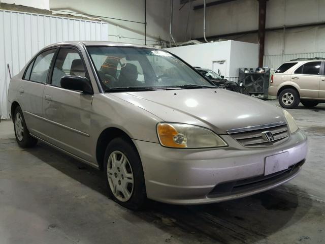 2HGES16592H530864 - 2002 HONDA CIVIC LX TAN photo 1