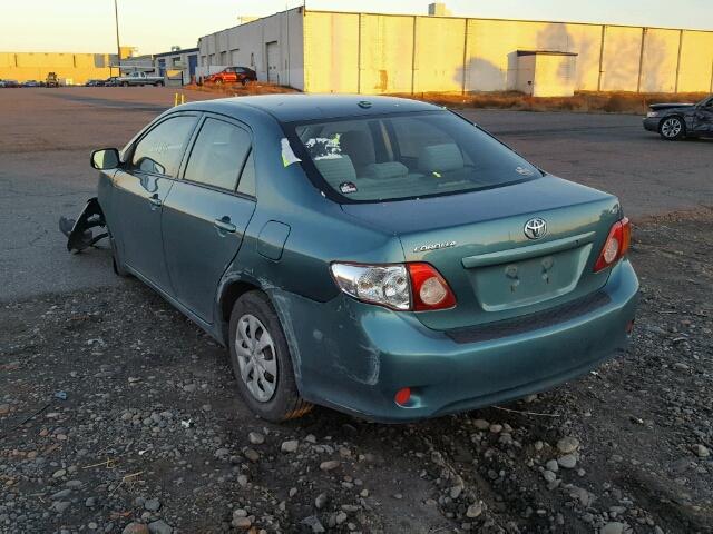 JTDBL40E39J038686 - 2009 TOYOTA COROLLA BA GREEN photo 3