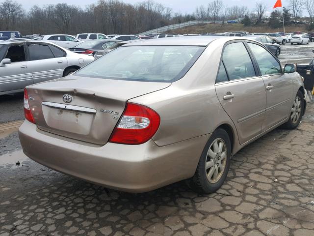 4T1BF30K13U556479 - 2003 TOYOTA CAMRY LE GOLD photo 4