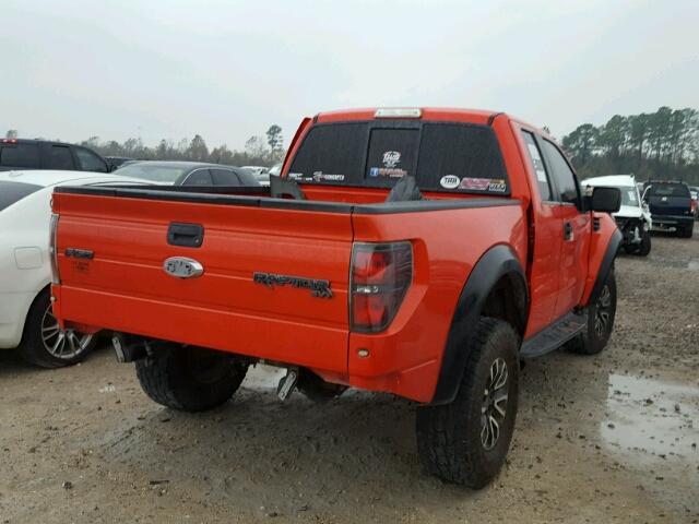 1FTEX1EV6AFA17945 - 2010 FORD F150 SUPER RED photo 4