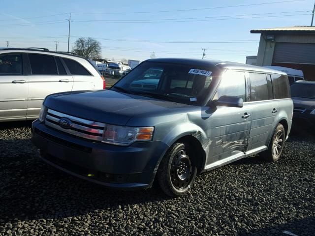 2FMHK6CC8ABA81394 - 2010 FORD FLEX SEL BLUE photo 2