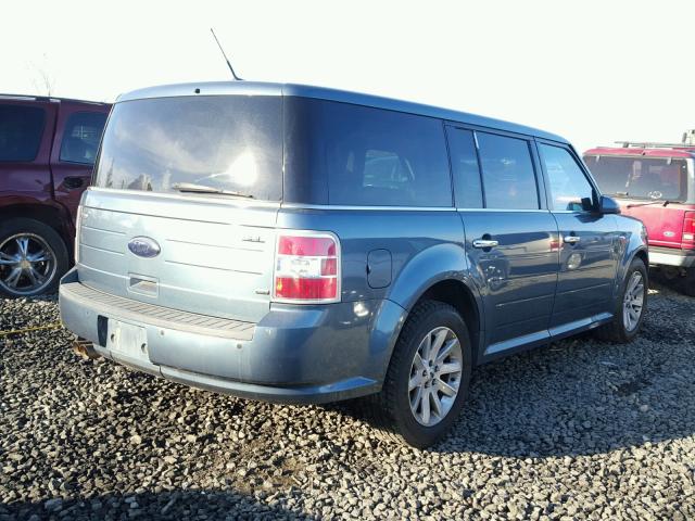 2FMHK6CC8ABA81394 - 2010 FORD FLEX SEL BLUE photo 4