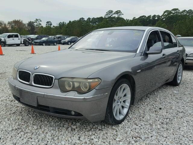 WBAGN63484DS50003 - 2004 BMW 745 LI GRAY photo 2