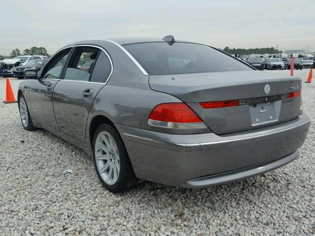 WBAGN63484DS50003 - 2004 BMW 745 LI GRAY photo 3