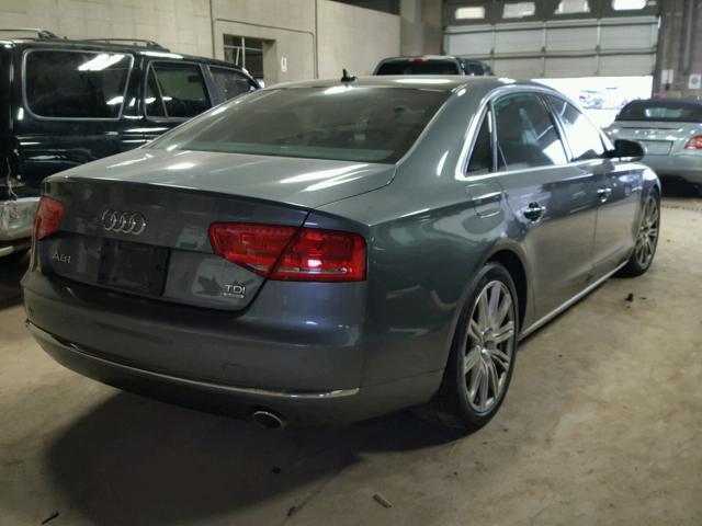 WAURMAFD7EN012732 - 2014 AUDI A8 L TDI GRAY photo 4