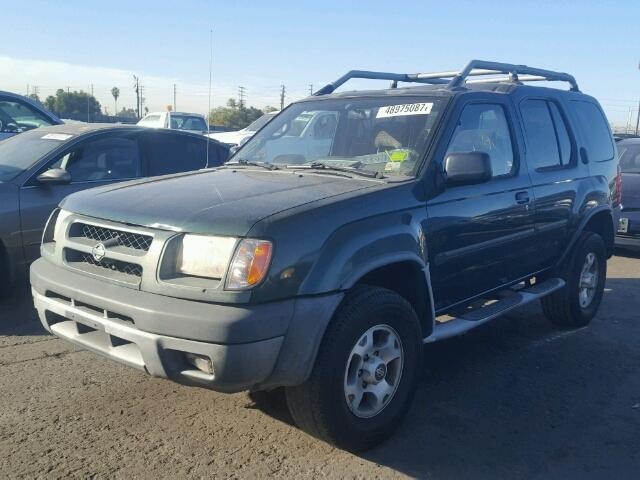 5N1ED28T0YC509919 - 2000 NISSAN XTERRA XE GREEN photo 2