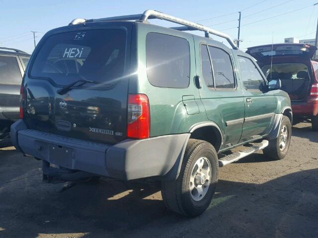 5N1ED28T0YC509919 - 2000 NISSAN XTERRA XE GREEN photo 4