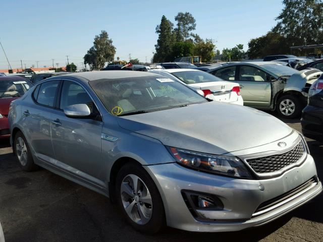 KNAGM4AD9F5078555 - 2015 KIA OPTIMA HYB SILVER photo 1