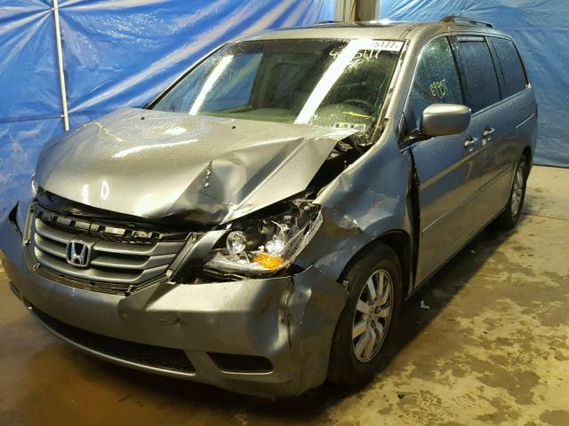 5FNRL38799B409758 - 2009 HONDA ODYSSEY EX GRAY photo 2