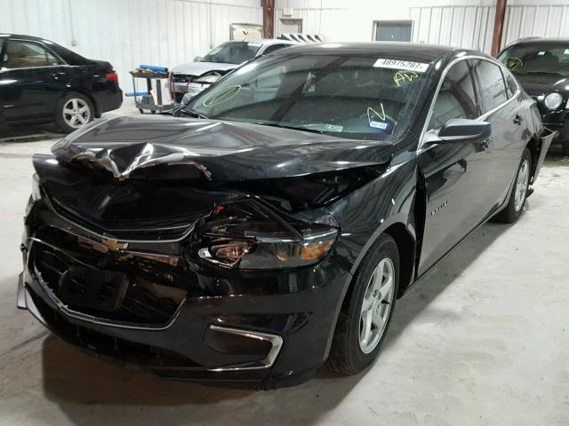 1G1ZB5ST9HF104252 - 2017 CHEVROLET MALIBU LS BLACK photo 2