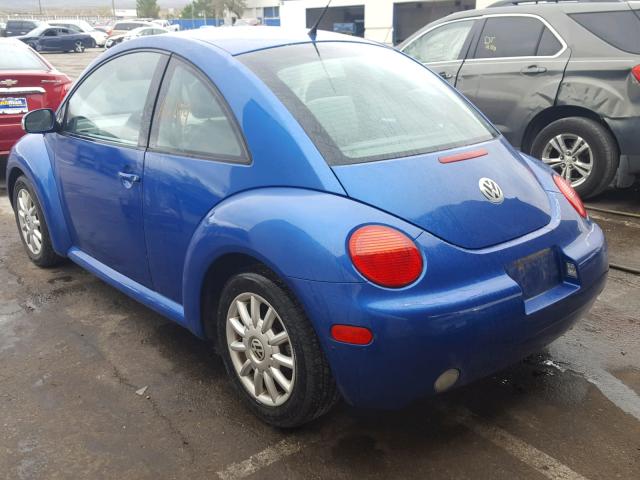 3VWCK21CX4M401440 - 2004 VOLKSWAGEN NEW BEETLE Mavi foto 3