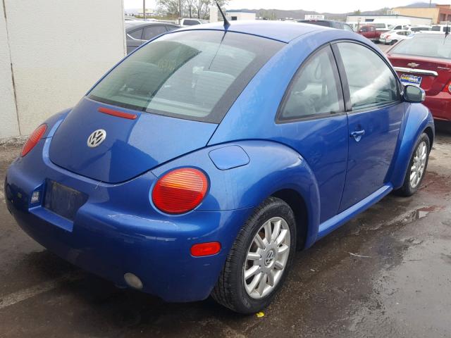3VWCK21CX4M401440 - 2004 VOLKSWAGEN NEW BEETLE Mavi foto 4
