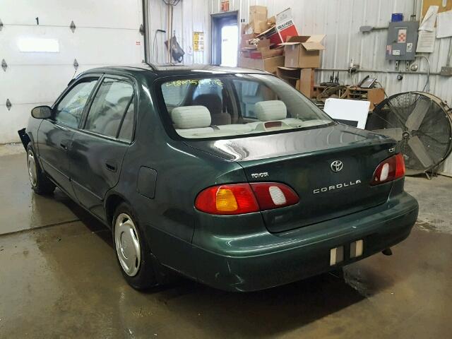 2T1BR12E0YC381489 - 2000 TOYOTA COROLLA VE GREEN photo 3