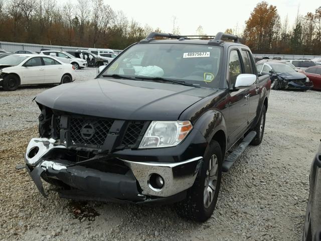 1N6AD0ER0BC427323 - 2011 NISSAN FRONTIER S BLACK photo 2