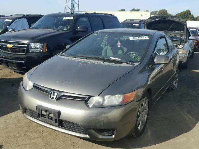 2HGFG12698H551405 - 2008 HONDA CIVIC LX GRAY photo 2