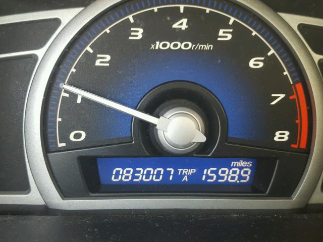 2HGFG12698H551405 - 2008 HONDA CIVIC LX Gris foto 8