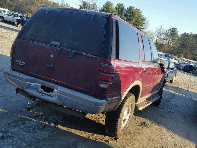 1FMPU18L4YLB15018 - 2000 FORD EXPEDITION MAROON photo 4