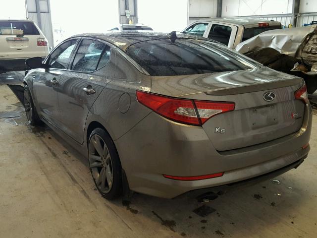 5XXGR4A69DG231059 - 2013 KIA OPTIMA SX GRAY photo 3