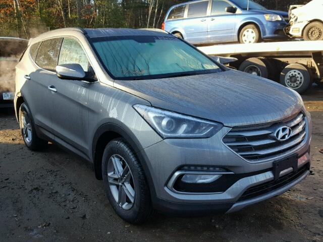 5XYZUDLB7JG514116 - 2018 HYUNDAI SANTA FE S GRAY photo 1