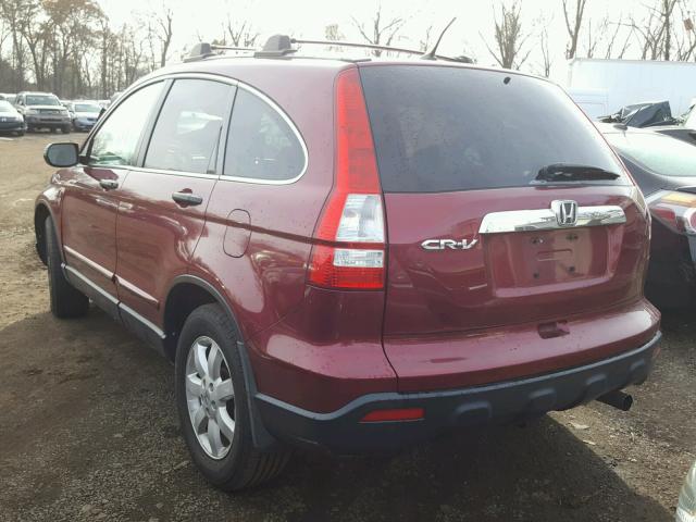 3CZRE48569G700799 - 2009 HONDA CR-V EX მუქწითელი ფოტო 3
