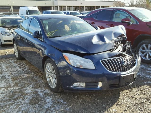 W04GW5EVXB1091459 - 2011 BUICK REGAL CXL BLUE photo 1