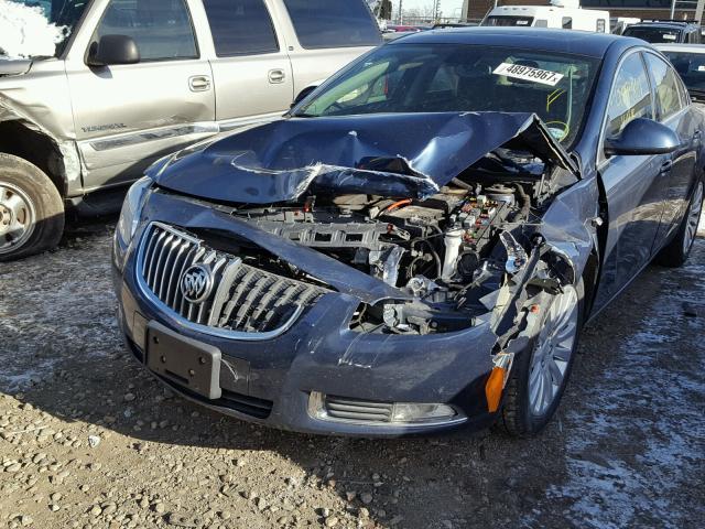 W04GW5EVXB1091459 - 2011 BUICK REGAL CXL BLUE photo 9