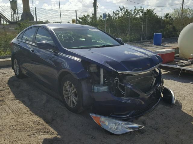 5NPEB4AC0CH413883 - 2012 HYUNDAI SONATA GLS BLUE photo 1