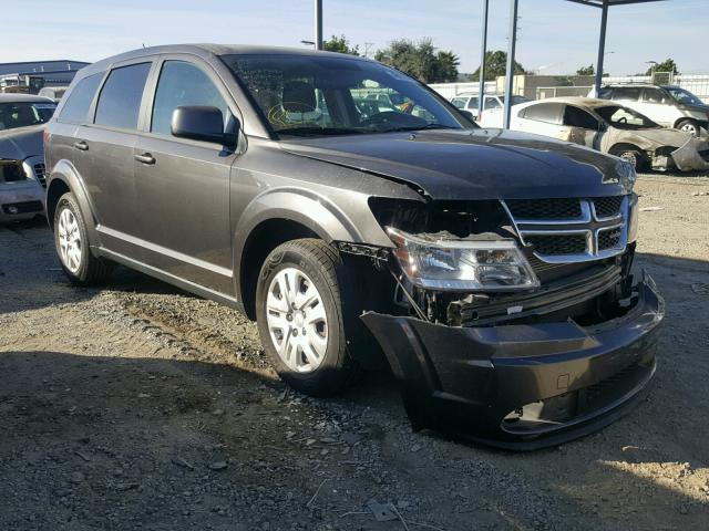 3C4PDCAB8ET235275 - 2014 DODGE JOURNEY SE GRAY photo 1