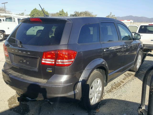 3C4PDCAB8ET235275 - 2014 DODGE JOURNEY SE GRAY photo 4