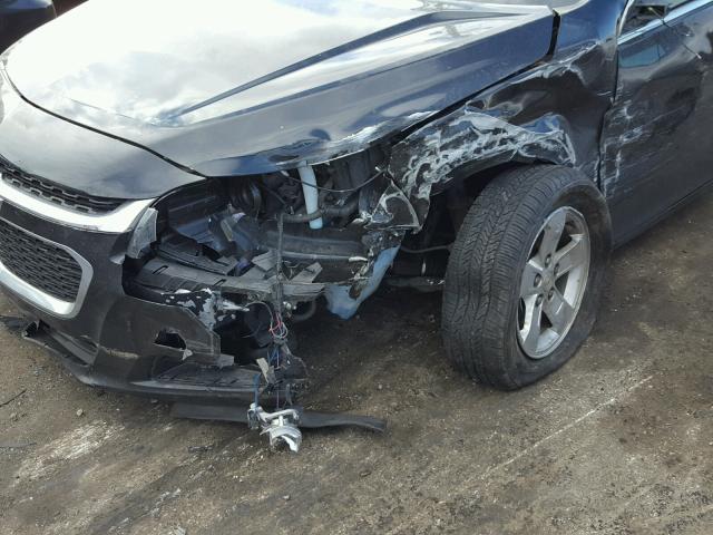 1G11C5SLXEF257504 - 2014 CHEVROLET MALIBU 1LT BLACK photo 9
