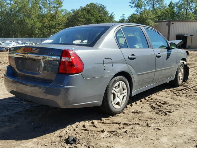 1G1ZS58FX8F137164 - 2008 CHEVROLET MALIBU LS ნაცრისფერი ფოტო 4