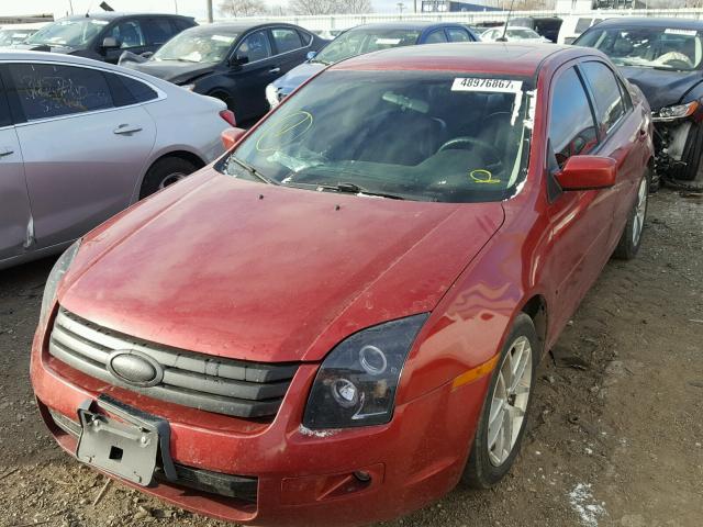 3FAHP07Z77R254047 - 2007 FORD FUSION SE RED photo 2