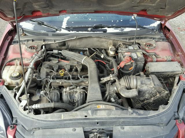 3FAHP07Z77R254047 - 2007 FORD FUSION SE RED photo 7