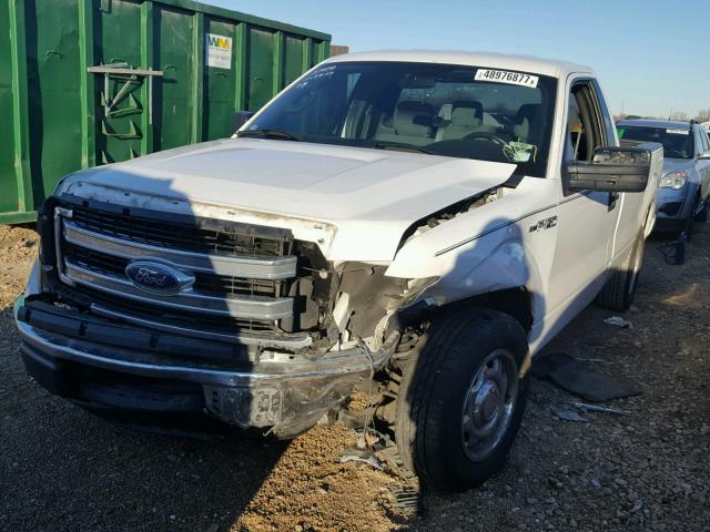 1FTNF1CF2EKD48095 - 2014 FORD F150 WHITE photo 2