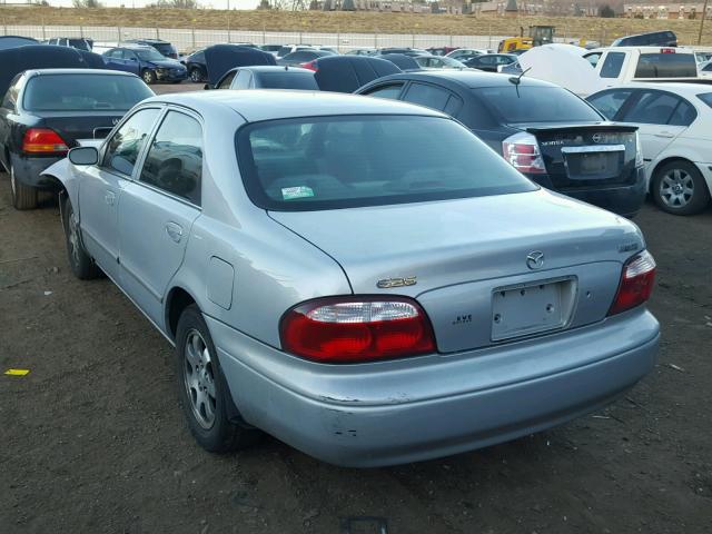 1YVGF22C225283968 - 2002 MAZDA 626 LX SILVER photo 3