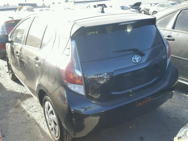 JTDKDTB36G1124266 - 2016 TOYOTA PRIUS C BLACK photo 3