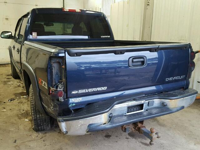 2GCEK13T151209884 - 2005 CHEVROLET SILVERADO BLUE photo 3