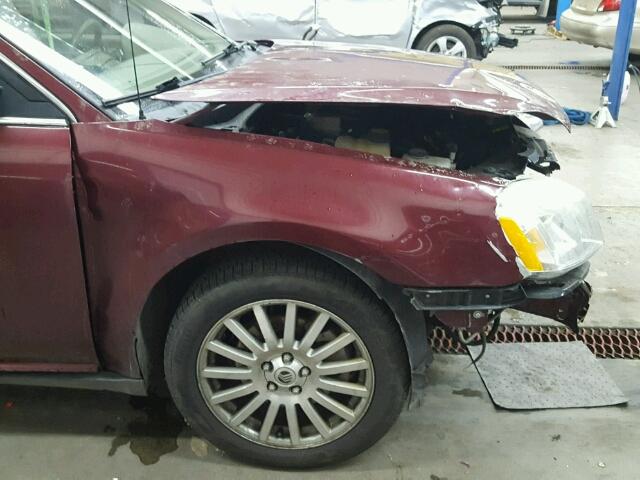 1MEHM43166G613628 - 2006 MERCURY MONTEGO PR MAROON photo 9