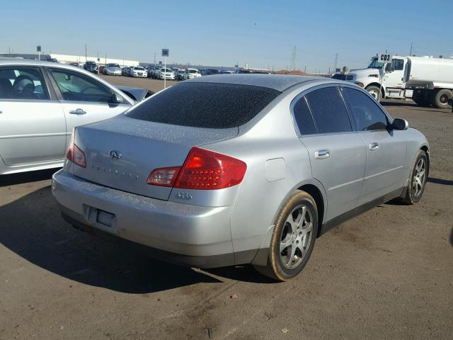 JNKCV51E34M107000 - 2004 INFINITI G35 SILVER photo 4