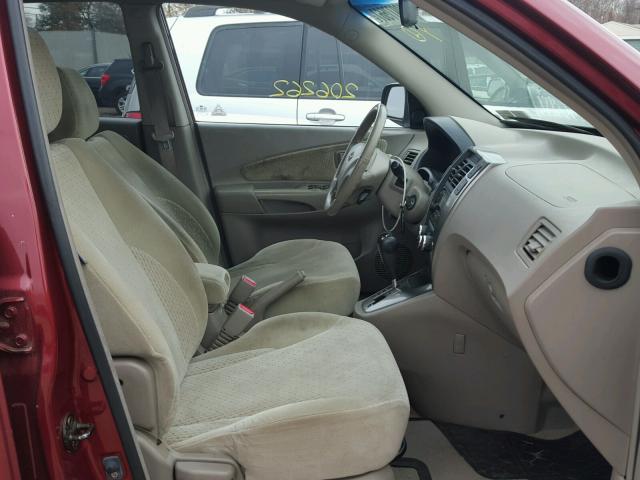 KM8JN72D85U150321 - 2005 HYUNDAI TUCSON GLS BURGUNDY photo 5