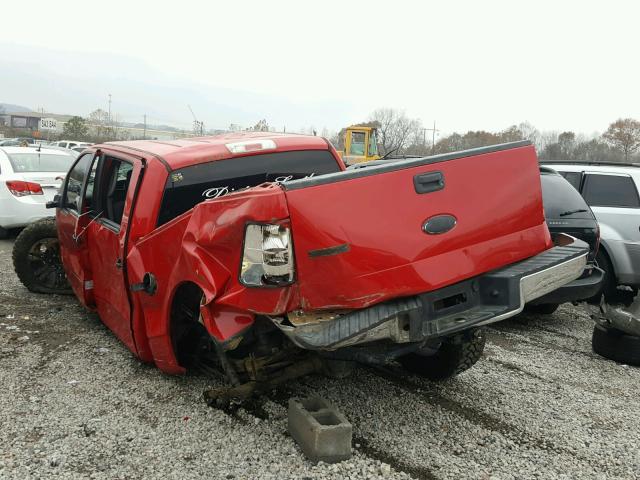 1FTRW14W25KB89630 - 2005 FORD F150 SUPER RED photo 3